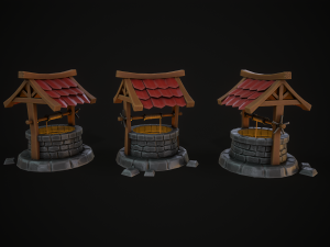 Magic Well stylized 3D Model