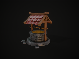 Magic Well stylized 3D Model