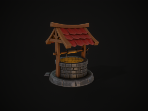 Magic Well stylized 3D Model