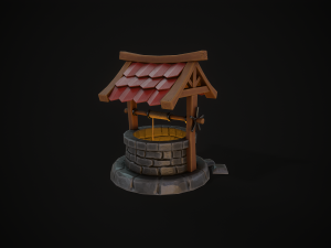 Magic Well stylized 3D Model
