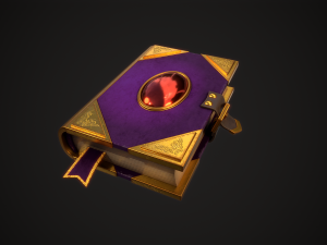 Magic book 3D Model