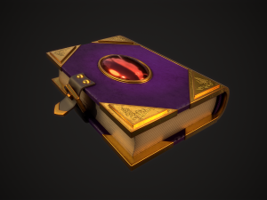 Magic book 3D Model