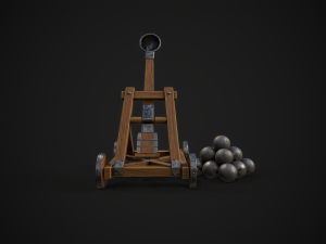 Catapult stylized Modelo 3D