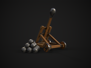 Catapult stylized Modelo 3D