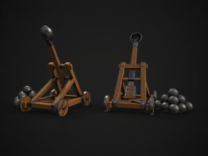 Catapult stylized Modelo 3D