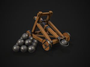 Catapult stylized Modelo 3D
