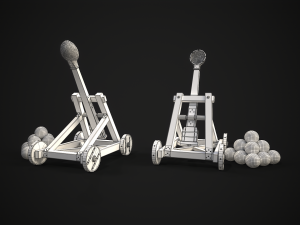 Catapult stylized Modelo 3D