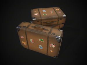 Travel Suitcase 3D-Modell