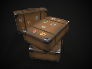 Travel Suitcase 3D 模型