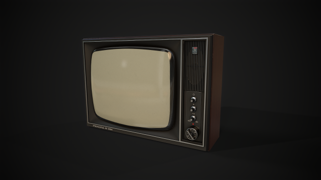 Old TV Modello 3D .c4d .max .obj .3ds .fbx .stl .blend 