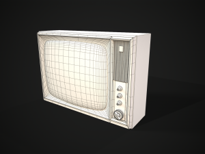 Old TV Modello 3D