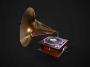 Gramophone 3D Model