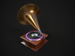 Gramophone Modelo 3D