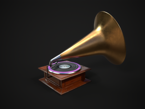 Gramophone Modelo 3D
