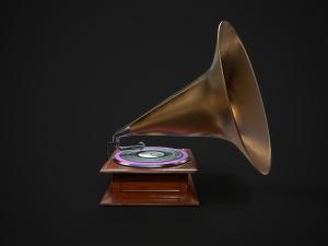 Gramophone Modelo 3D
