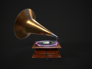 Gramophone Modelo 3D