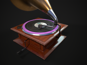 Gramophone Modelo 3D