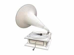 Gramophone Modelo 3D