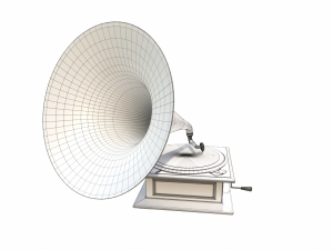Gramophone Modelo 3D