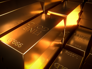 Pallet with Gold Model 3D