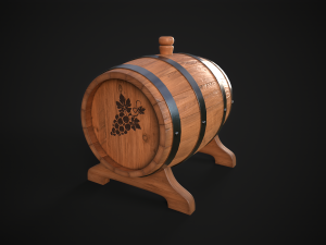 Wine Barrel 3D Модель