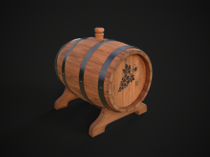 Wine Barrel 3D Модель