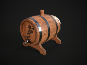 Wine Barrel 3D Модель