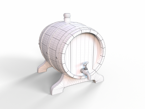 Wine Barrel 3D Модель