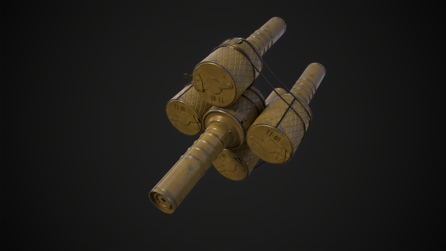 RGD-33 anti-tank grenade 3D-Modell .c4d .max .obj .3ds .fbx .stl .blend 