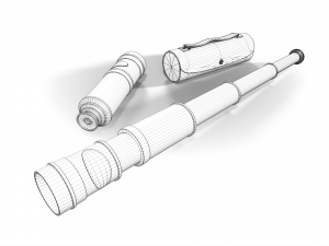 Ships spyglass Model 3D
