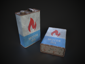 Canister of motor oil 3Dモデル