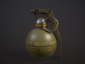 Grenade M67 3D Model