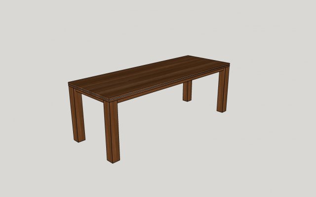 the dining table 3D Model .c4d .max .obj .3ds .fbx .stl .blend 