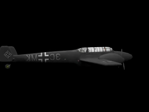 dunia berperang 2 pesawat tempur jerman Model 3D