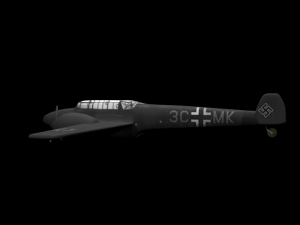 world at war 2 german fighter Model 3D