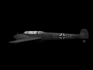 world at war 2 german fighter 3D Model