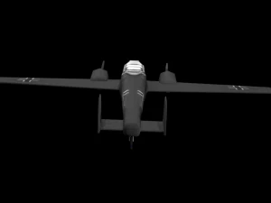 world at war 2 german fighter 3D Model