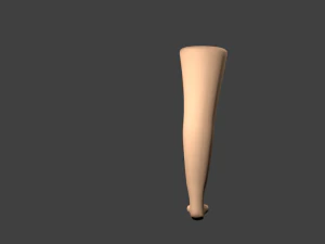 cartoon leg 3D Model