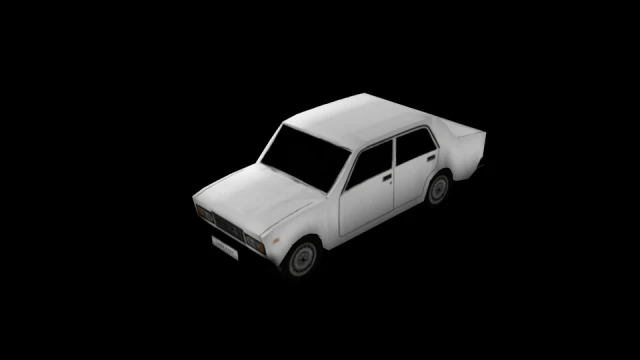 mobil soviet poli rendah Model 3D .c4d .max .obj .3ds .fbx .stl .blend 