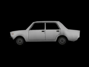 mobil soviet poli rendah Model 3D