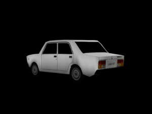 low poly soviet car 3D Модель