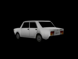 mobil soviet poli rendah Model 3D