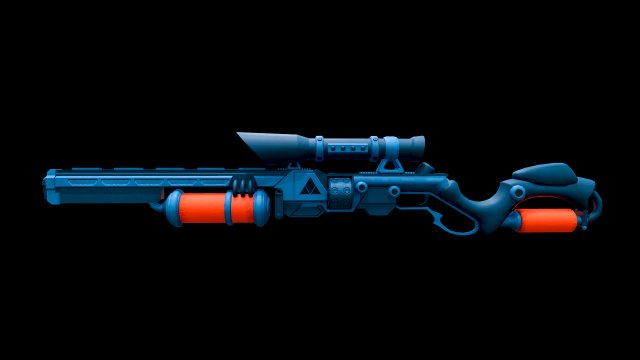 future sniper-rifle 3D Model .c4d .max .obj .3ds .fbx .stl .blend 