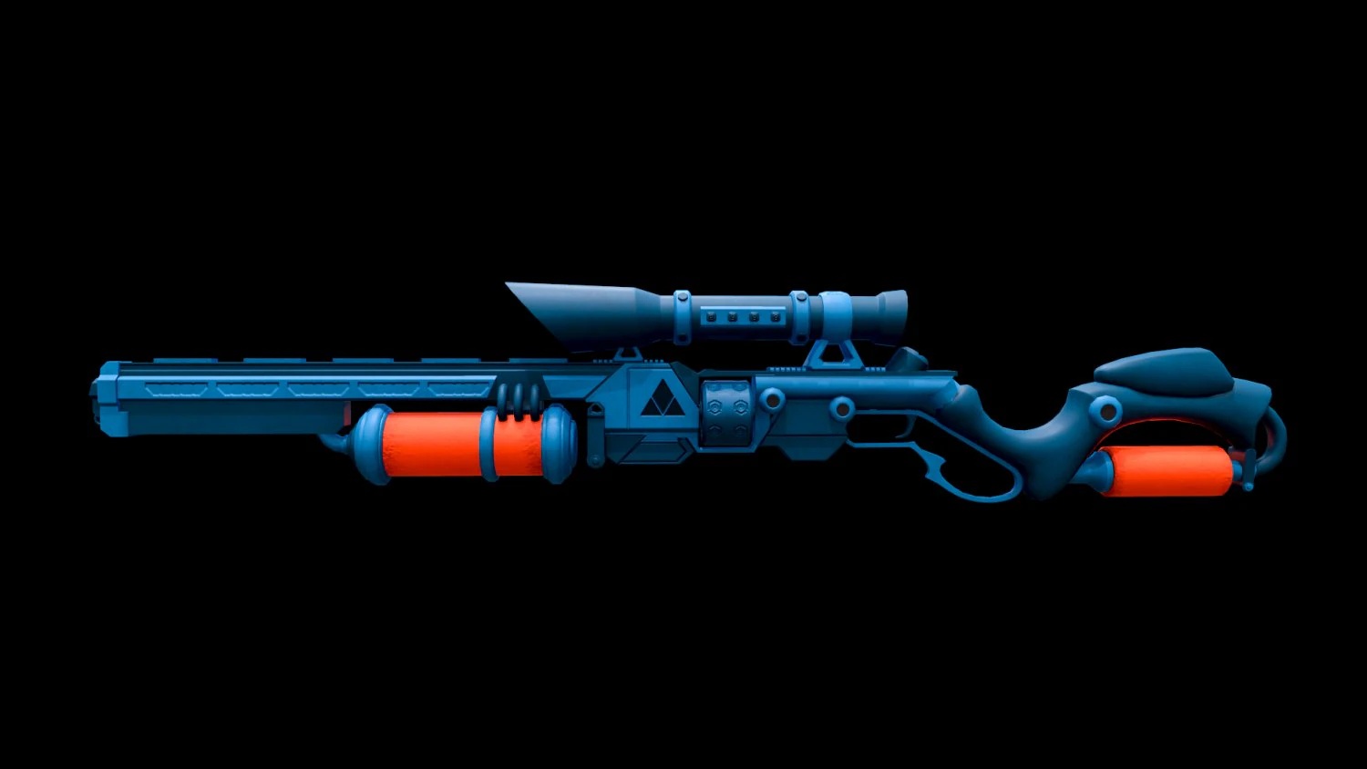 future sniper-rifle 3D Model .c4d .max .obj .3ds .fbx .stl .blend 