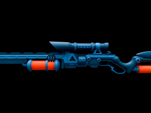future sniper-rifle 3D Model