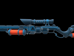 future sniper-rifle 3D Model