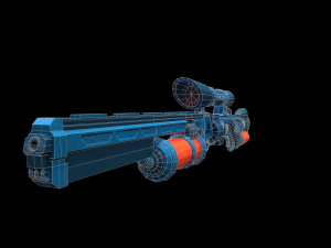 future sniper-rifle 3D Model