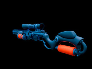 future sniper-rifle 3D Model