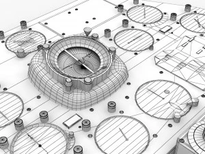 mi-8mt mi-17mt right panels board russian 3D Model