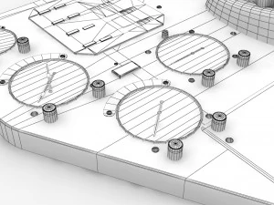 mi-8mt mi-17mt right panels board russian 3D Model